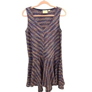 Maeve Chevron Knit Dress Size Small EUC *no slip* G0075